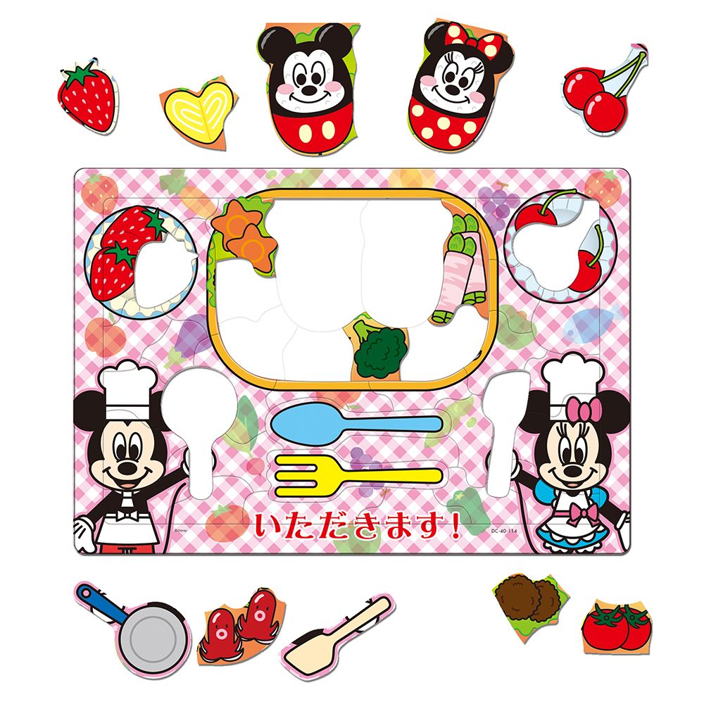 ミッキー＆ミニー　チャイルドパズルできる！シリーズ　40ピース　「おべんとういただきます！」