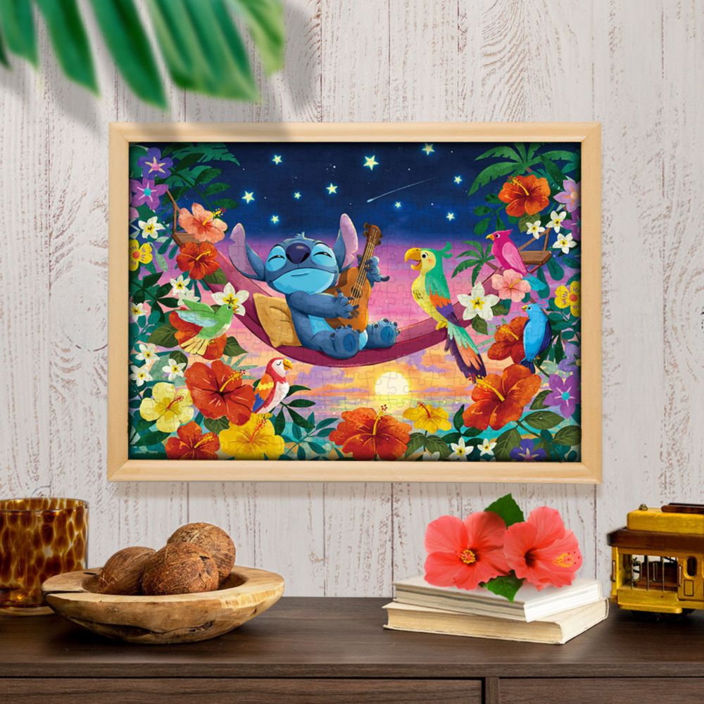 スティッチ ジグソーパズル 300ピース 「南の島のしらべ(スティッチ)」〈キャンバススタイル〉