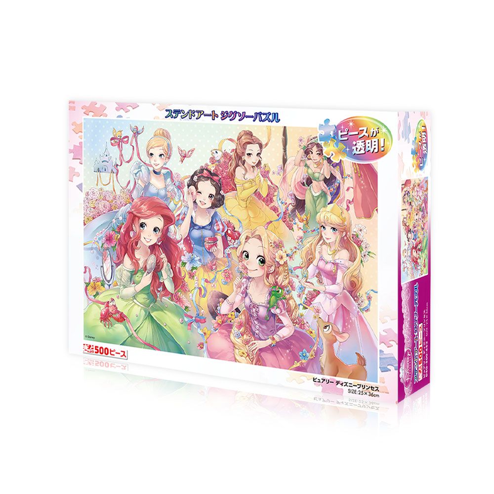 ディズニープリンセス ステンドアート ジグソーパズル ぎゅっと500ピース 「 ピュアリー ディズニープリンセス」 ファンタスティカル アート コレクション