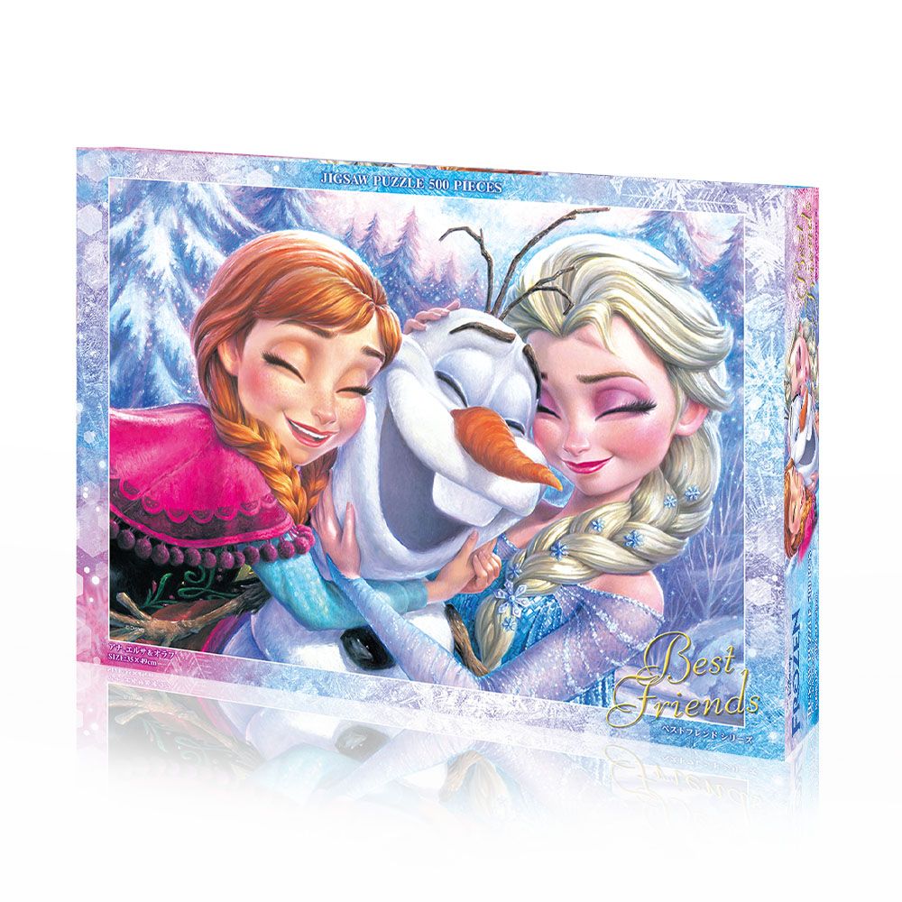 アナと雪の女王 ジグソーパズル 500ピース 「アナ、エルサ＆オラフ」ベストフレンド・シリーズ