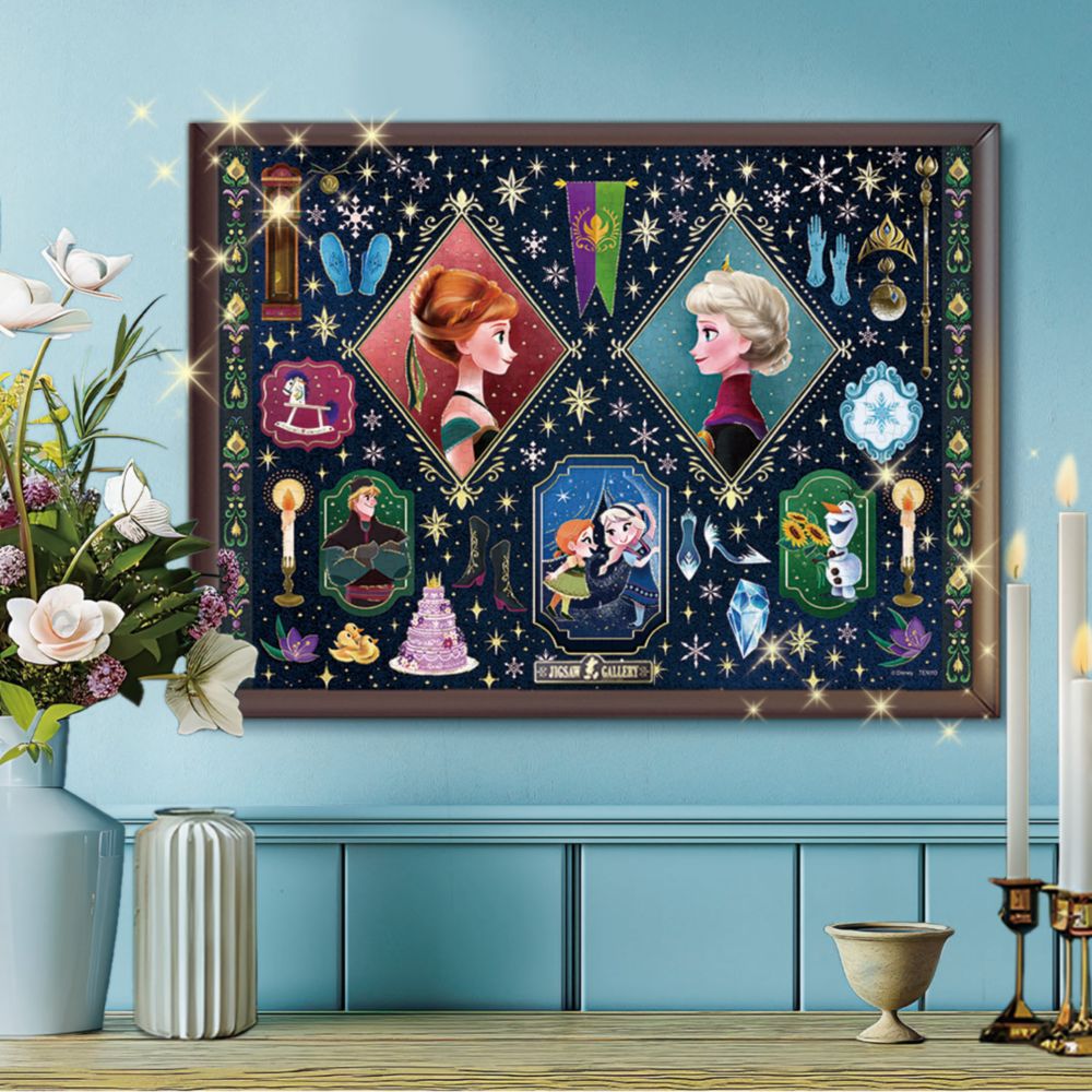アナと雪の女王 ギルディングスタイル ジグソーパズル 500ピース「大切な思い出（アナと雪の女王）」