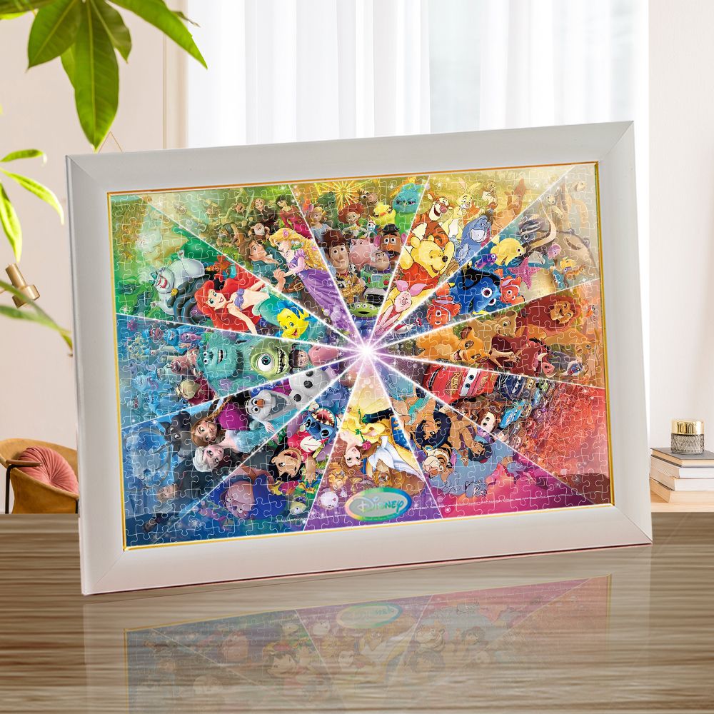 ディズニー/ピクサー  ステンドアート ジグソーパズル　ぎゅっと500ピース 「ColorCircle(Disney&Disney/Pixar)」 マルチアングル