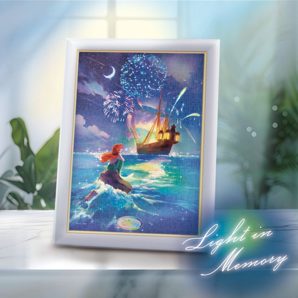 アリエル ステンドアート ジグソーパズル ぎゅっと500ピース「海上のにぎわい(アリエル)」 Light in memory