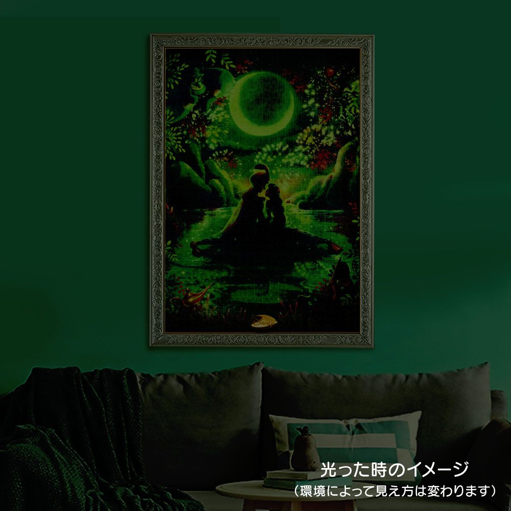 アラジン 光るジグソーパズル  1000ピース 「 通い合うこころ（アラジン）」 シルエット ロマンス・シリーズ