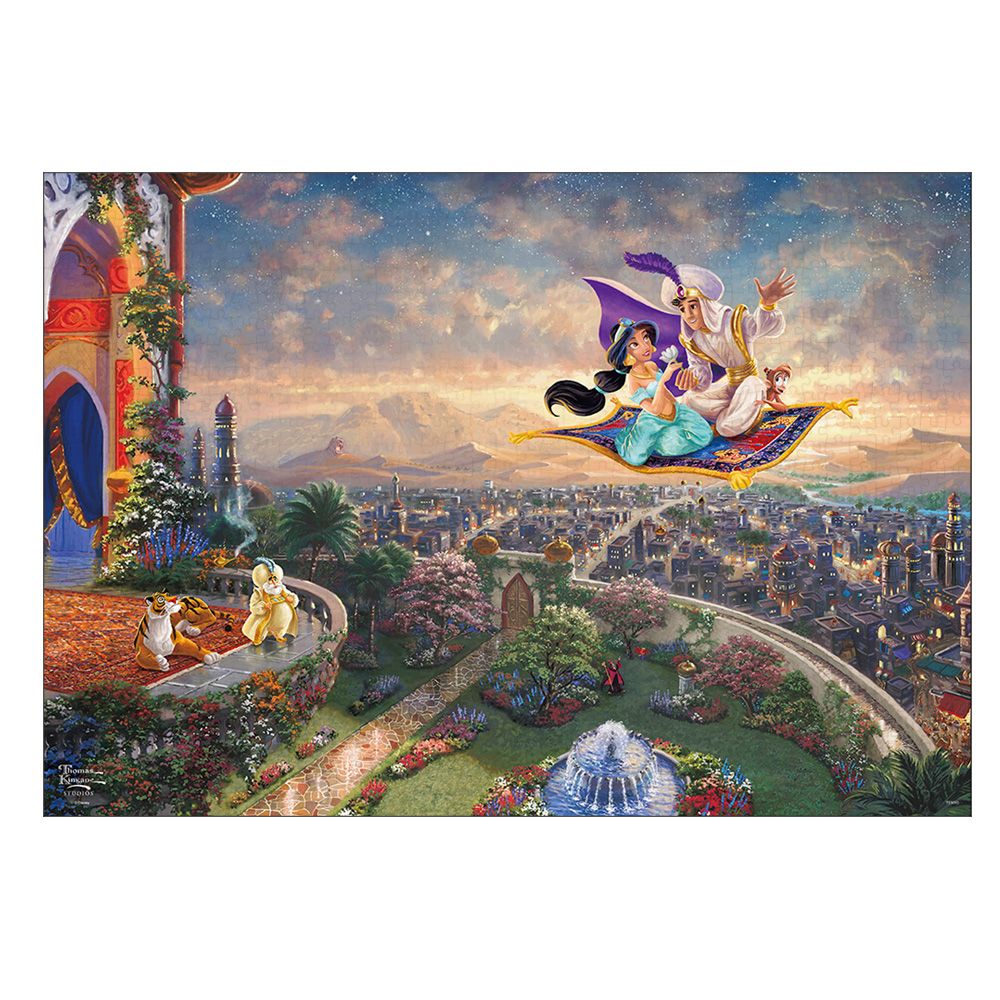 アラジン ジグソーパズル キャンバススタイル 1000ピース スペシャルアートコレクション トーマス・キンケード 「Aladdin」