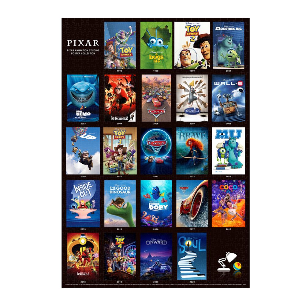 公式 ショップディズニー ピクサーオールキャラクター ジグソーパズル 1000ピース Pixar Animation Studios Poster Collection