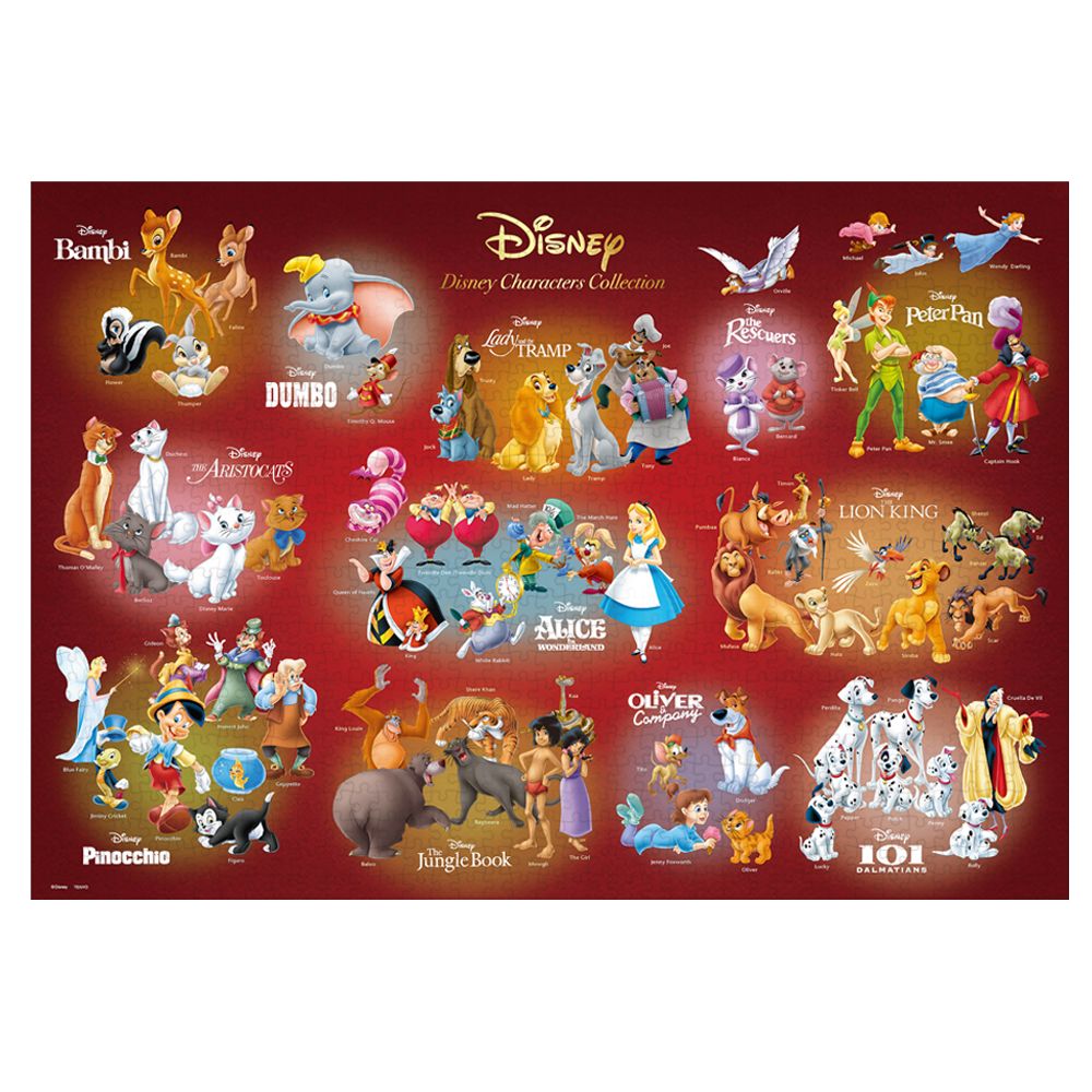 公式】ディズニーストア.jp | ディズニーオールキャラクター ジグソーパズル 1000ピース「Disney Characters Collection 」