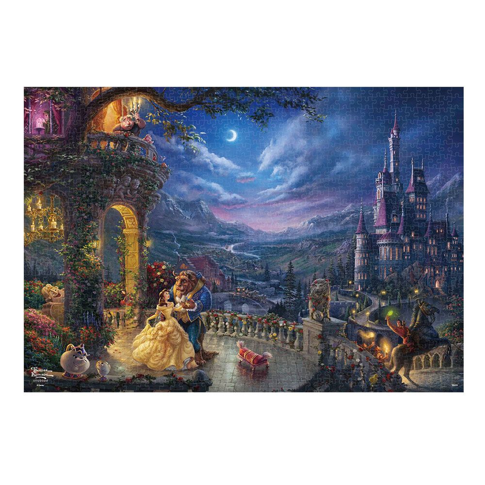 公式】ディズニーストア.jp | 美女と野獣 ジグソーパズル 1000ピース 「Beauty and the Beast Dancing in the  Moonlight」スペシャルアート コレクション トーマス・キンケード 〈キャンバス スタイル〉