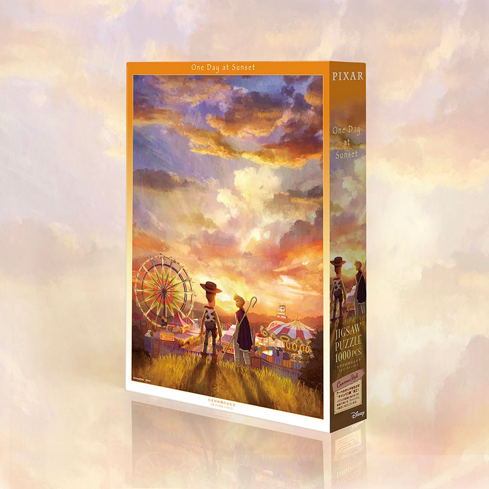 トイ・ストーリー ジグソーパズル 1000ピース 「たそがれ時のふたり（トイ・ストーリー）」〈キャンバススタイル〉