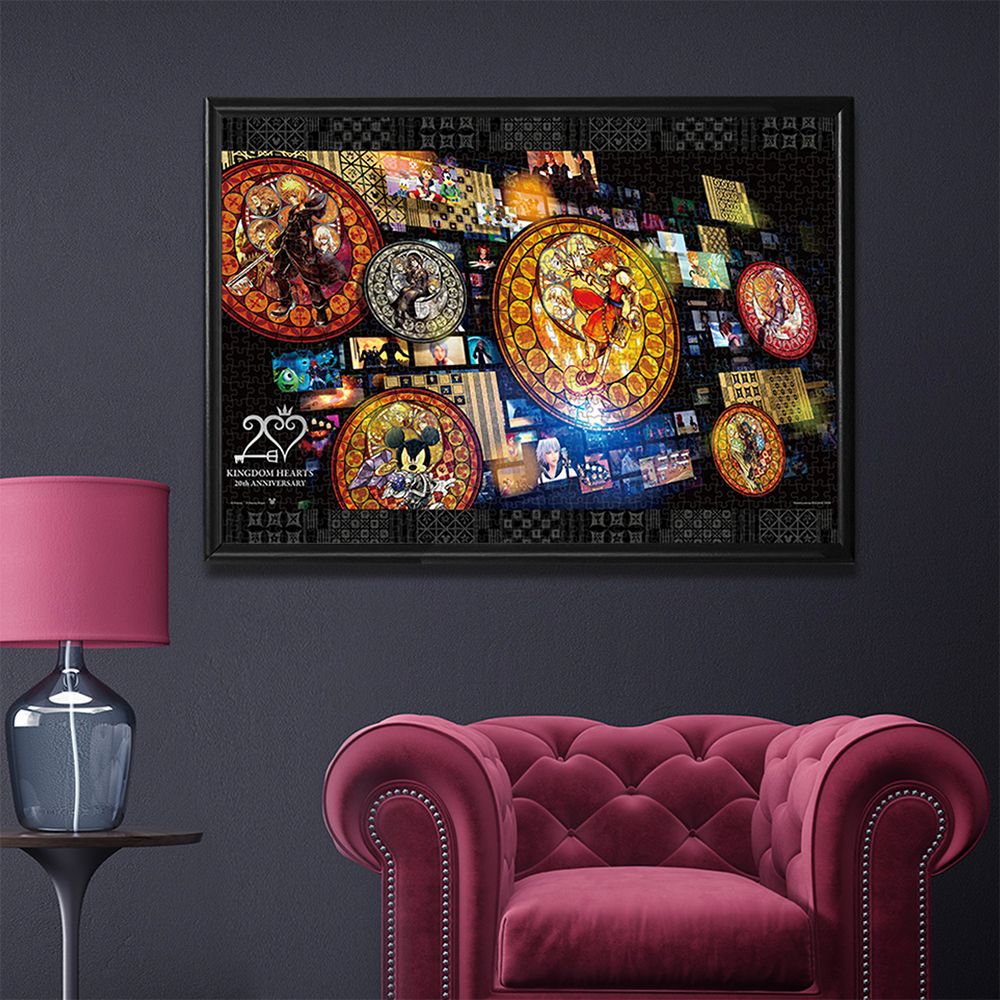 キングダム ハーツ ジグソーパズル 1000ピース 「キングダムハーツ /20th Anniversary〈ステンドグラス〉」