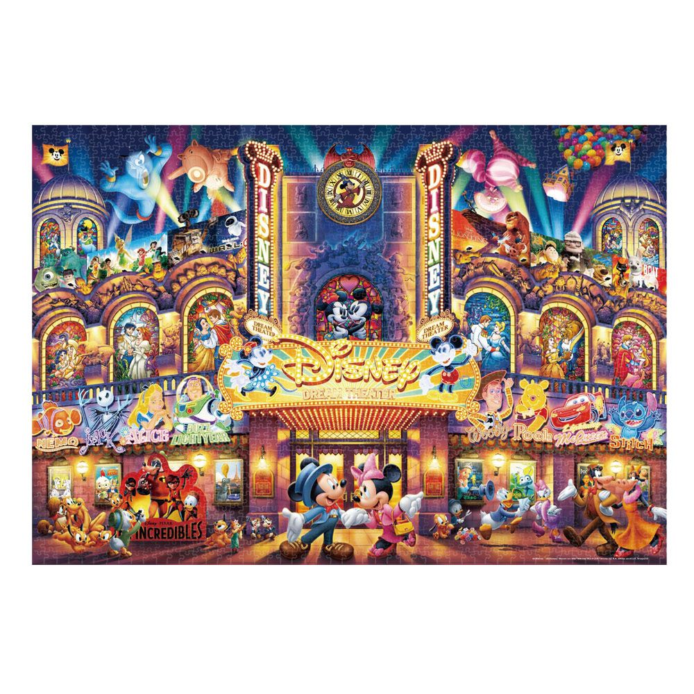 高級品市場 置物 ディズニー・パズル2000ピース完成品夜に光る 絵画