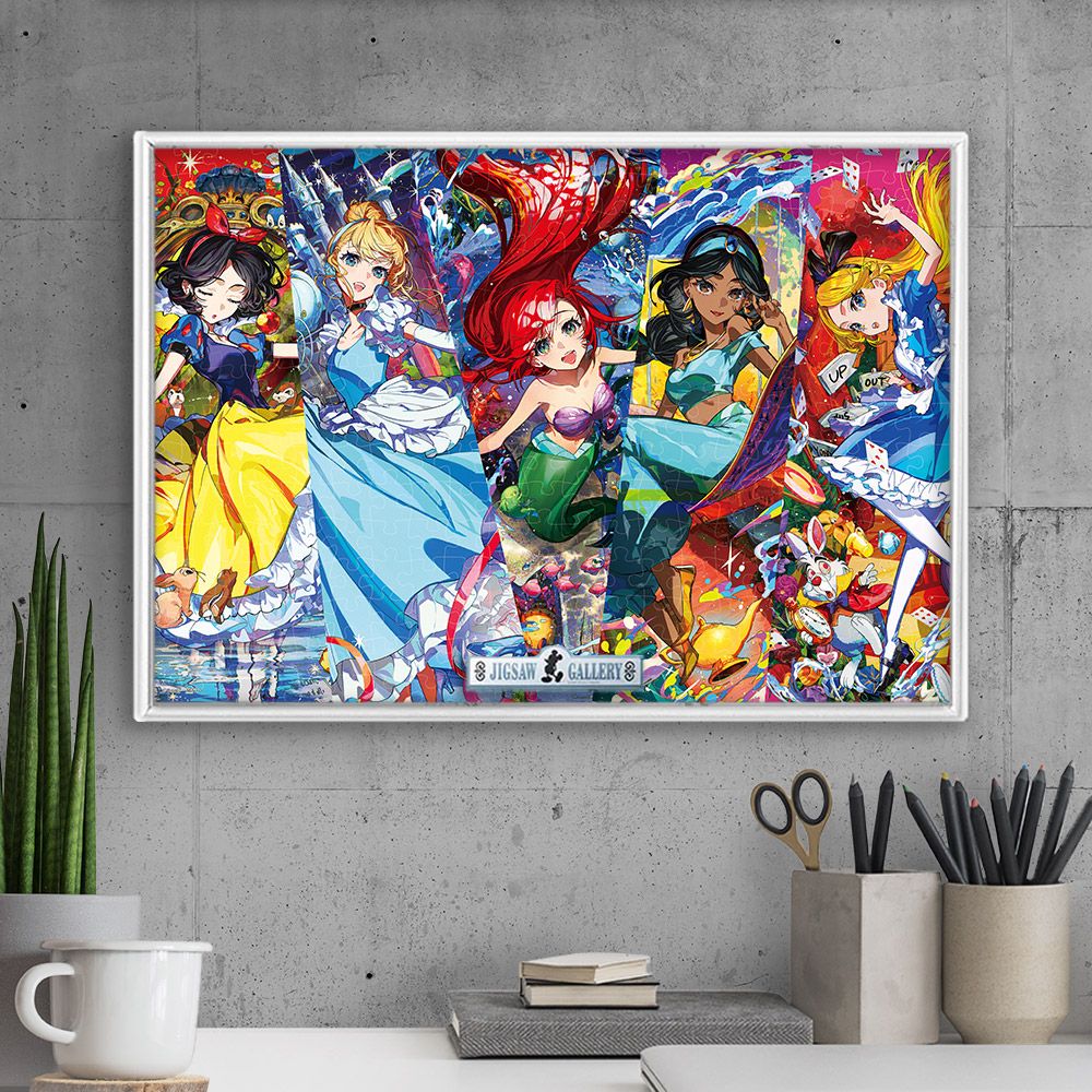 ディズニーキャラクター ジグソーパズル 300ピース ARTIST SERIES BY MIKA PIKAZO 「Disney Girls」