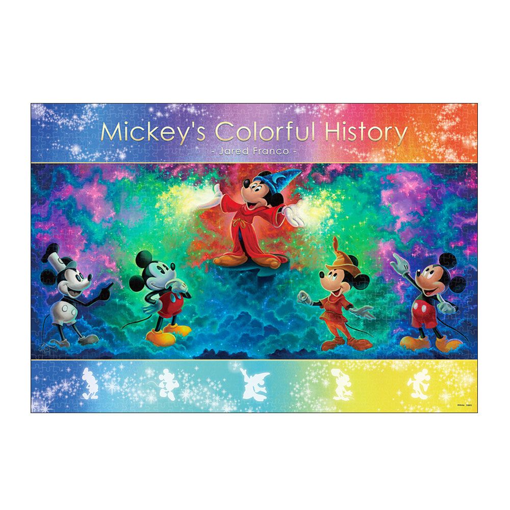 【公式】ディズニーストア.jp | ミッキーマウス ホログラムペーパー ジグソーパズル 1000ピース 「Mickey's Colorful  History」 スペシャルアート コレクション