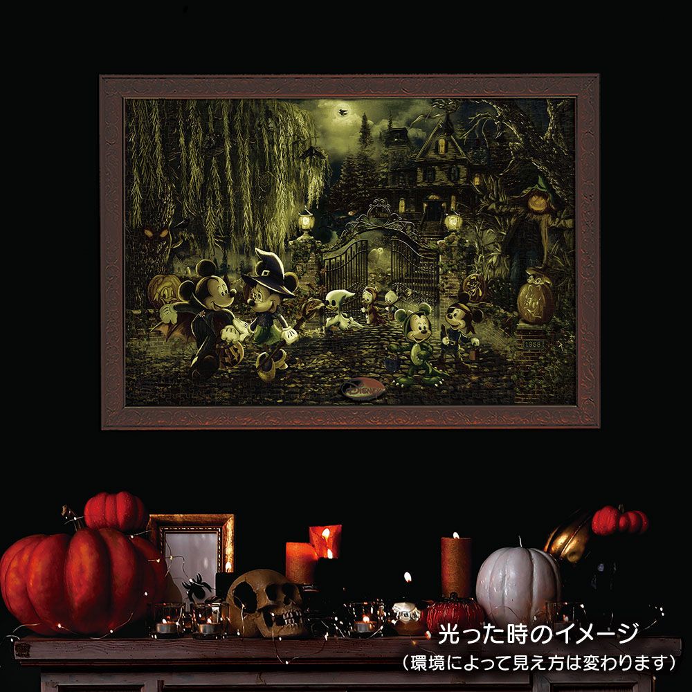 ミッキーマウス ジグソーパズル 1000ピース「Mickey and Minnie Halloween Fun」 スペシャルアート コレクション 〈キャンバススタイル〉