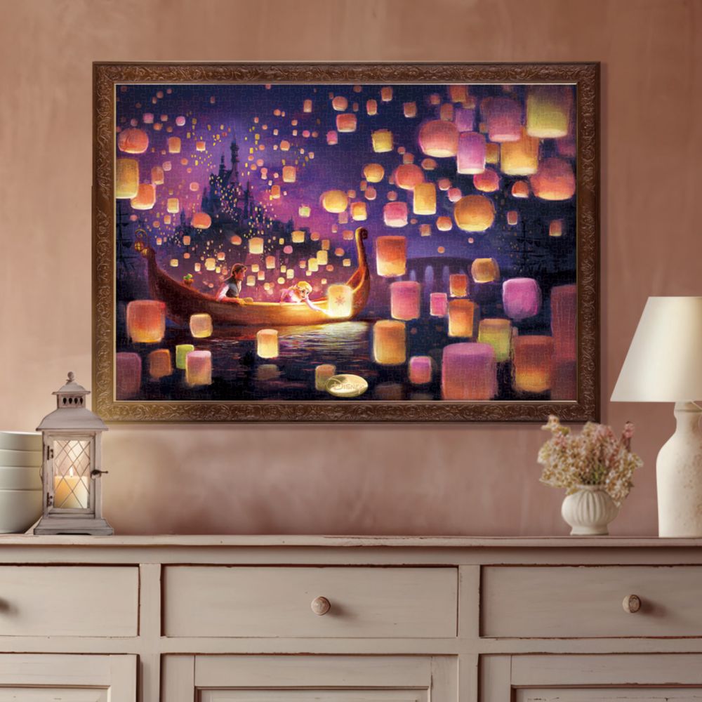 塔の上のラプンツェル ジグソーパズル 1000ピース「願いを乗せた灯り (塔の上のラプンツェル)」キャンバススタイル