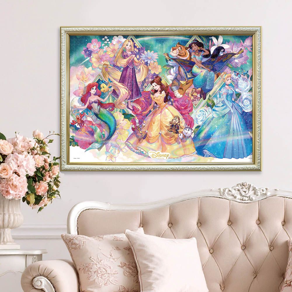 ディズニープリンセス レインボー・ホログラフィック・ペーパー ジグソーパズル　1000ピース 「Princess Prism Fantasy」Fuzichoco Fantasy Collection