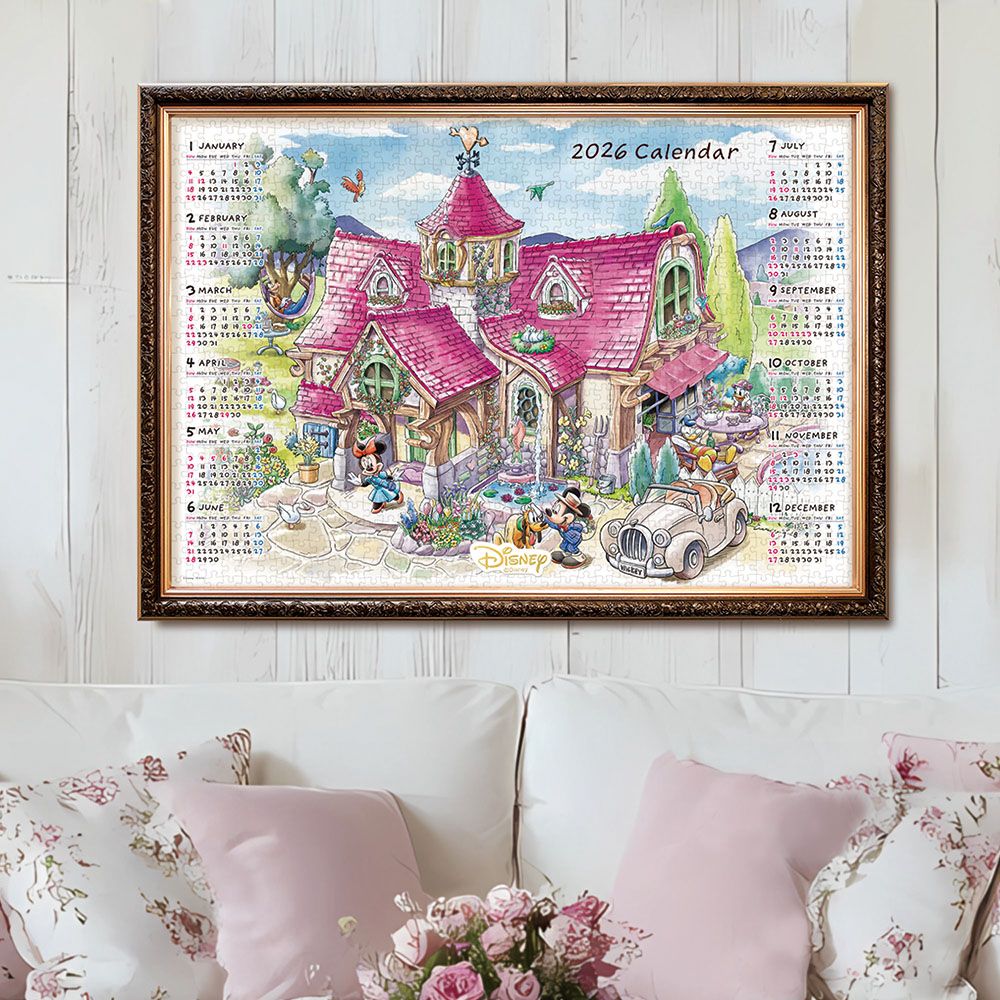 ミッキー＆フレンズ ジグソーパズル 1000ピース「我が家へようこそ！（2026年カレンダー ジグソーパズル）」