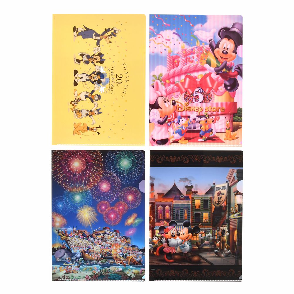 公式 ショップディズニー ミッキー フレンズ クリアファイル Tokyo Disney Resort Store th Anniversary