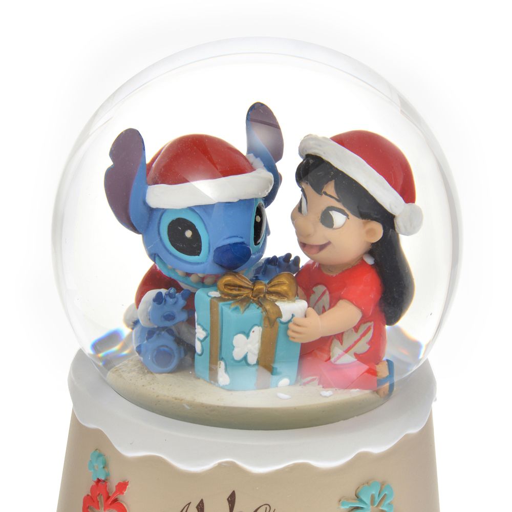 公式 ショップディズニー リロ スティッチ スノードーム Hawaiian Christmas