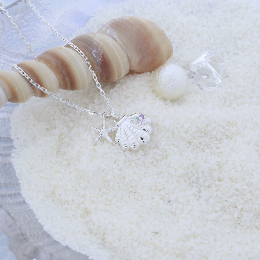 【ザ・キッス】DI-SN800CB　ディズニープリンセス アリエル / シルバー ネックレス