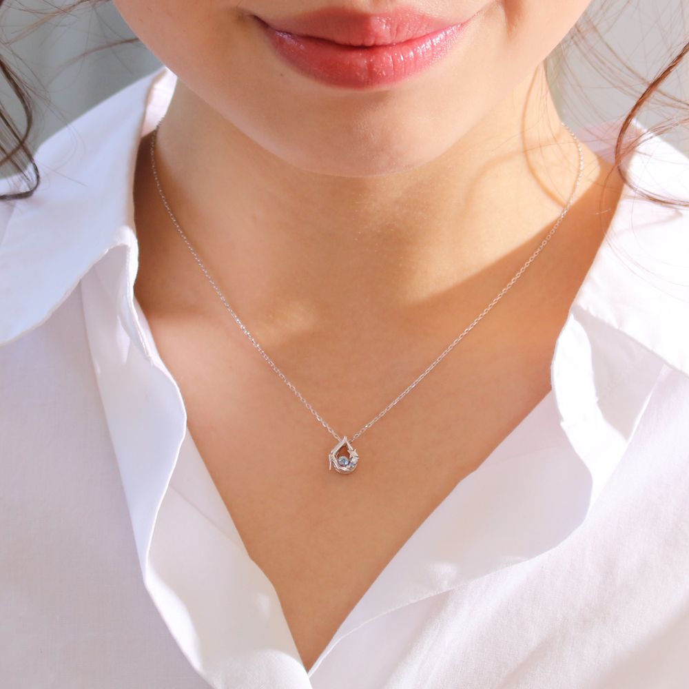 【ザ・キッス】DI-SN1400CB　ディズニープリンセス シンデレラ / シルバー ネックレス