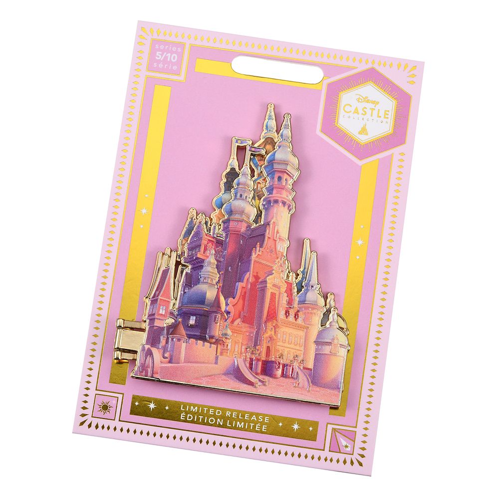 公式 ショップディズニー 送料無料 塔の上のラプンツェル ピンバッジ 城 Disney Castle Collection
