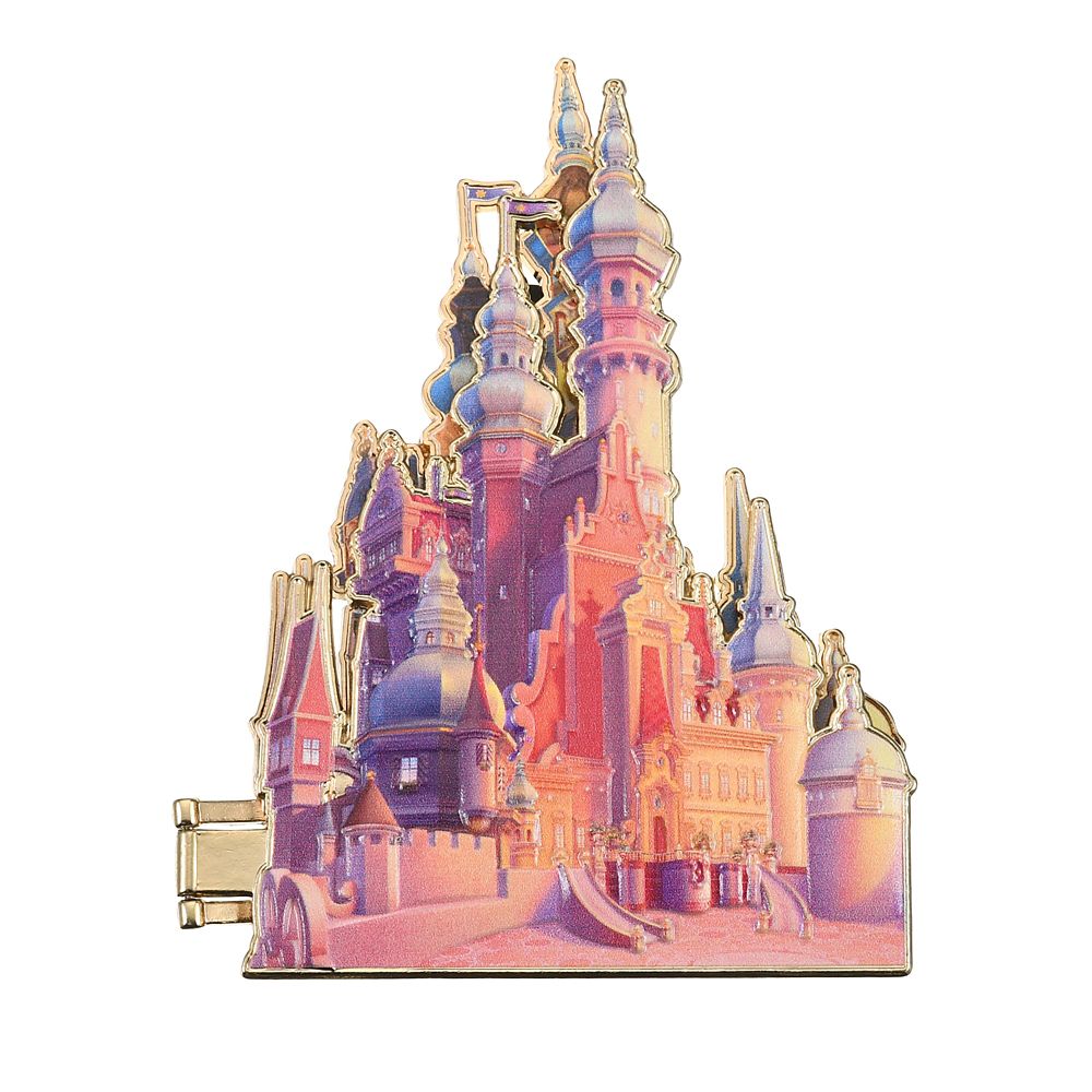 公式 ショップディズニー 塔の上のラプンツェル ピンバッジ 城 Disney Castle Collection