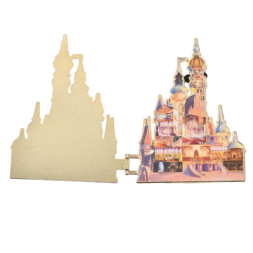 公式 ショップディズニー 塔の上のラプンツェル ピンバッジ 城 Disney Castle Collection