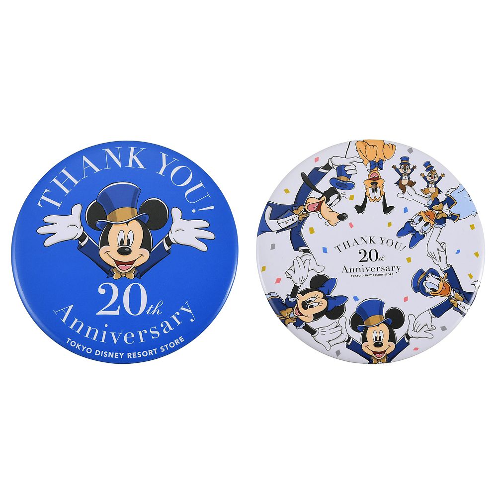 公式 ショップディズニー ミッキー フレンズ シークレット缶バッジ Tokyo Disney Resort Store th Anniversary