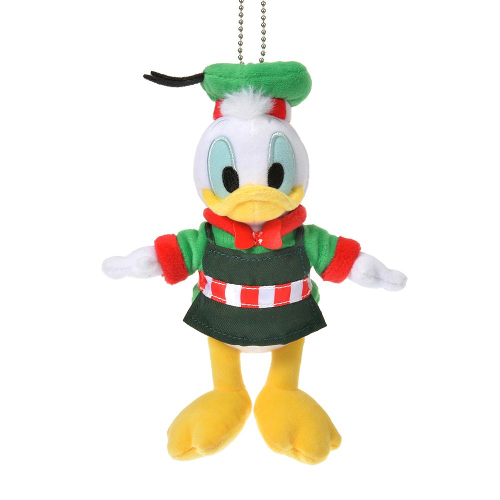 公式 ショップディズニー ドナルド ぬいぐるみキーホルダー キーチェーン Disney Christmas