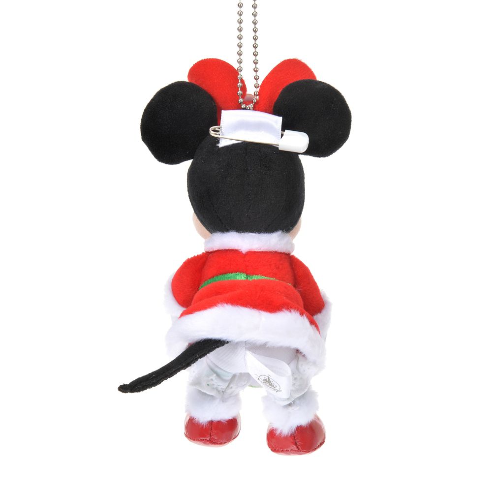 公式 ショップディズニー ミニー ぬいぐるみキーホルダー キーチェーン Disney Christmas