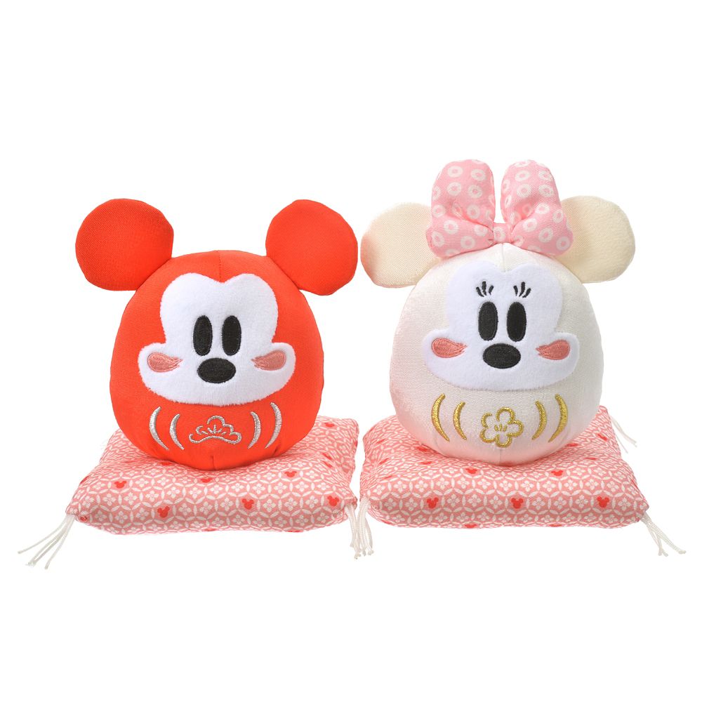 公式 ショップディズニー ミッキー ミニー ぬいぐるみ だるま Eto Disney 21