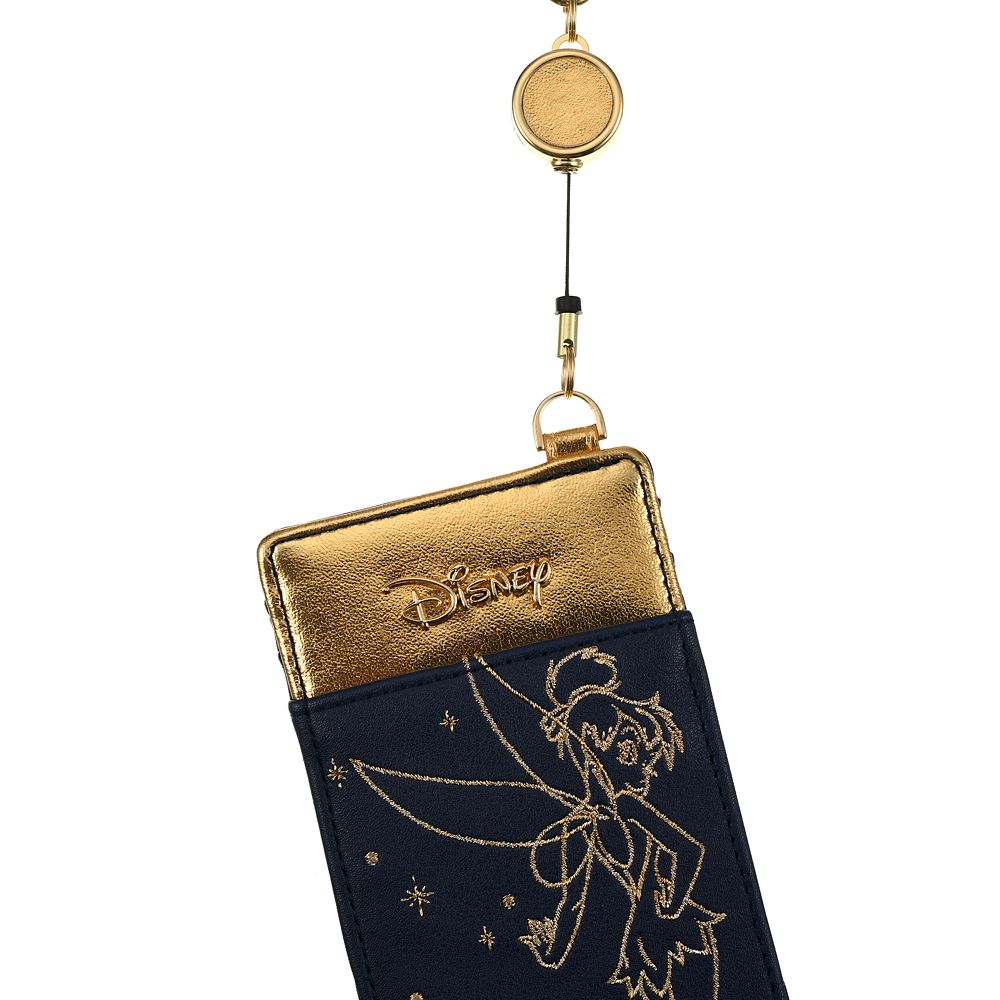 公式 ショップディズニー ティンカー ベル 定期入れ パスケース メタリック ツートンカラー