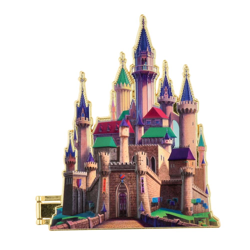 公式 ショップディズニー 眠れる森の美女 ピンバッジ 城 Disney Castle Collection