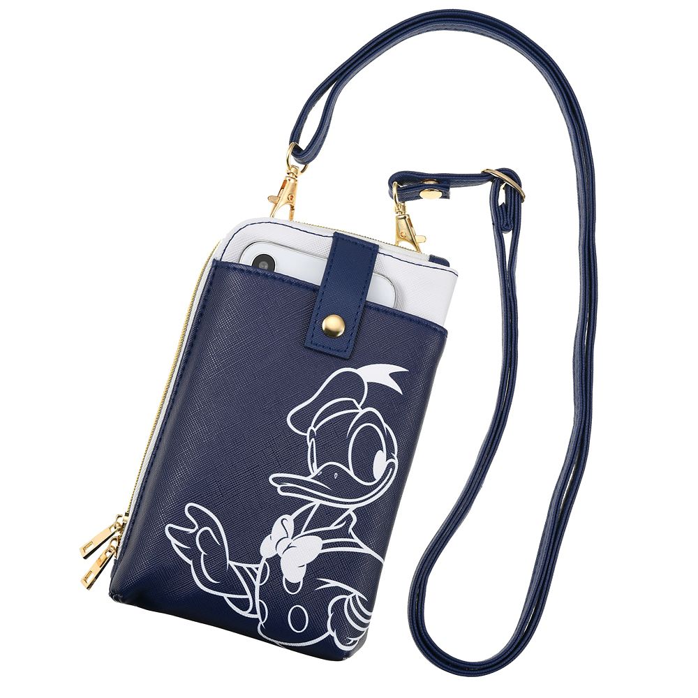 公式 ショップディズニー ドナルド モバポシェ バイカラー Mobile Pochette