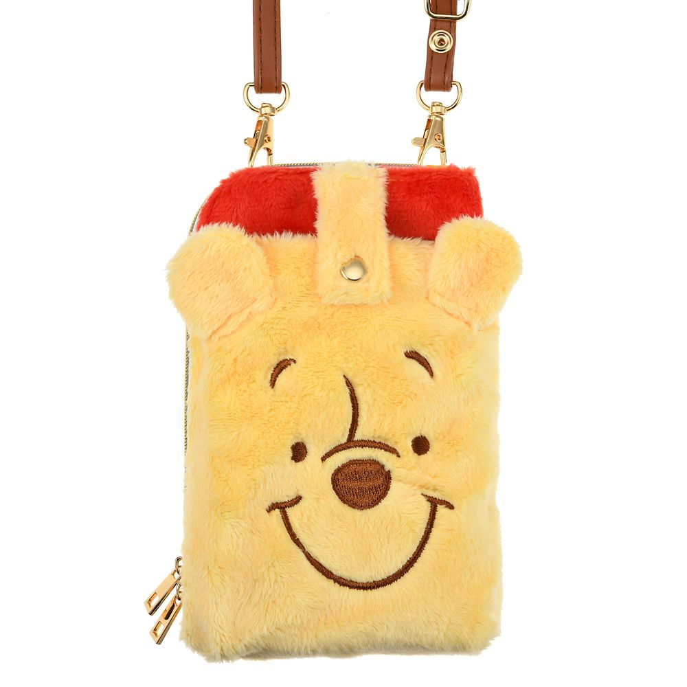 公式 ショップディズニー プーさん モバポシェ ぬいぐるみ風 Mobile Pochette