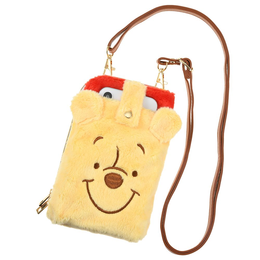 公式 ショップディズニー プーさん モバポシェ ぬいぐるみ風 Mobile Pochette