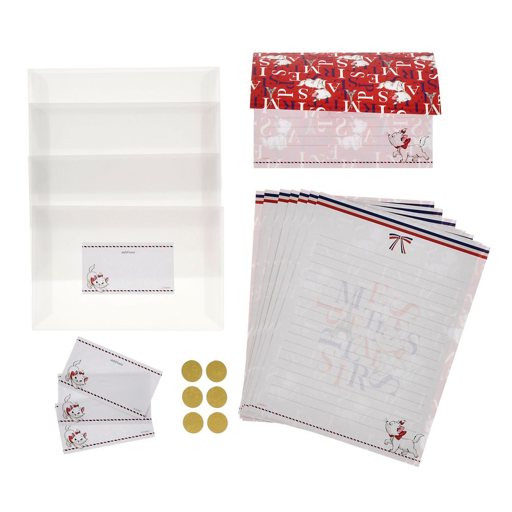 公式 ショップディズニー マリー おしゃれキャット レターセット The Aristocats 50 Years