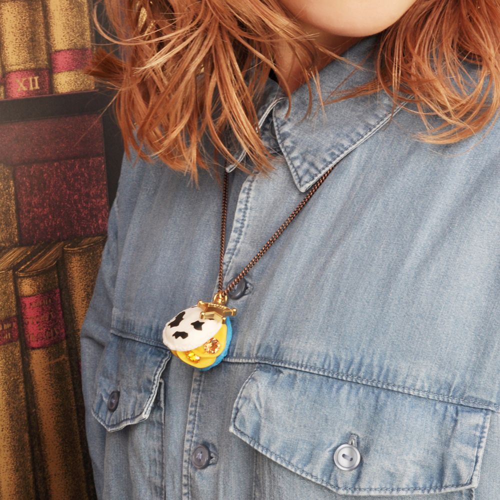 【キューポット】トイ・ストーリー　ウッディ/ネックレス　マカロン