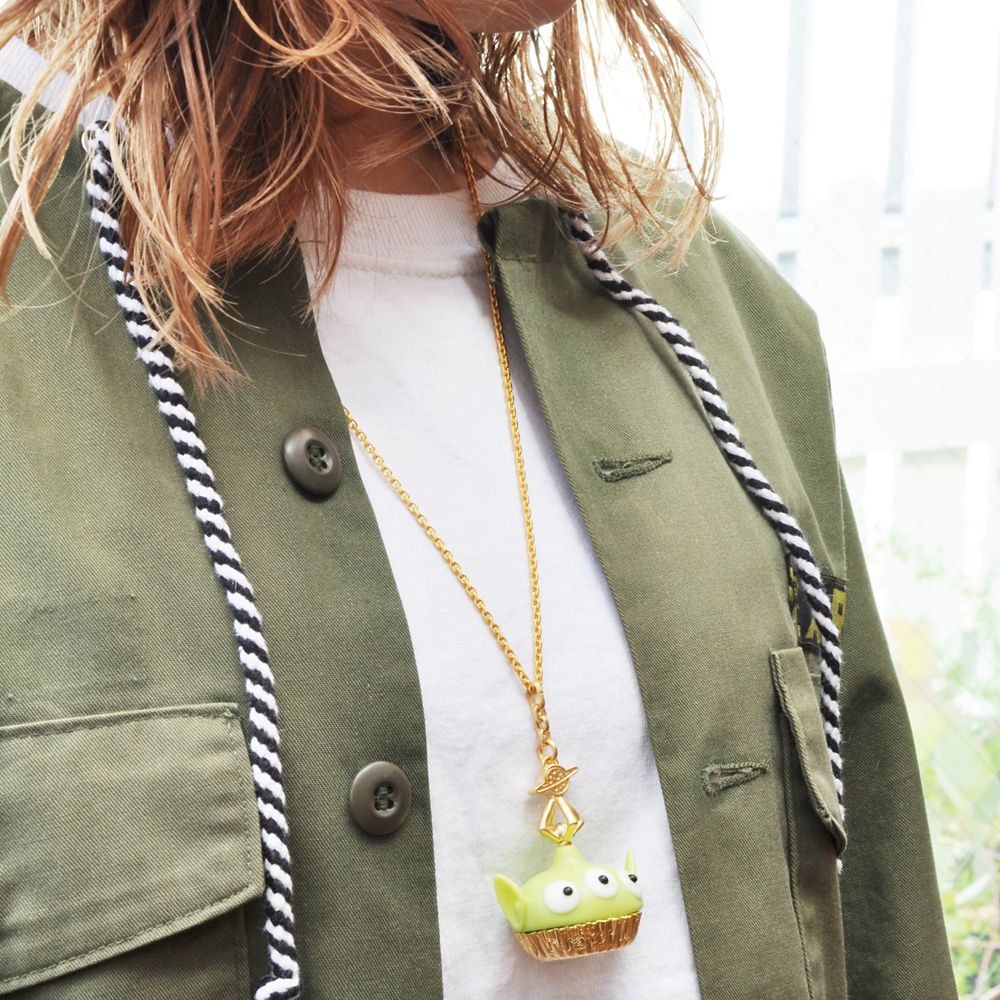 【キューポット】トイ・ストーリー　リトル・グリーン・メン/ネックレス　プチケーキ