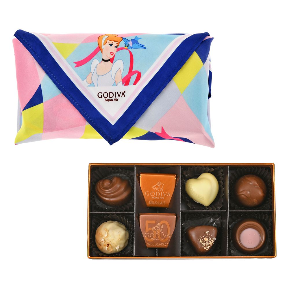 公式 ショップディズニー 送料無料 Godiva シンデレラ ゴールド コレクション スカーフセット Special Valentine