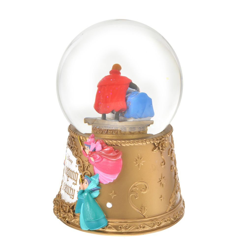 ディズニー眠れる森の美女キャッスルコレクションスノードーム小物入れ