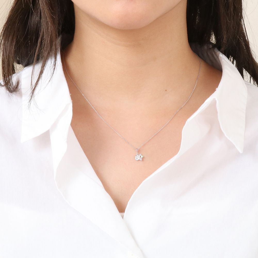 【ザ・キッス】DI-WN1827AM ディズニープリンセス アリエル / ホワイトゴールド ネックレス