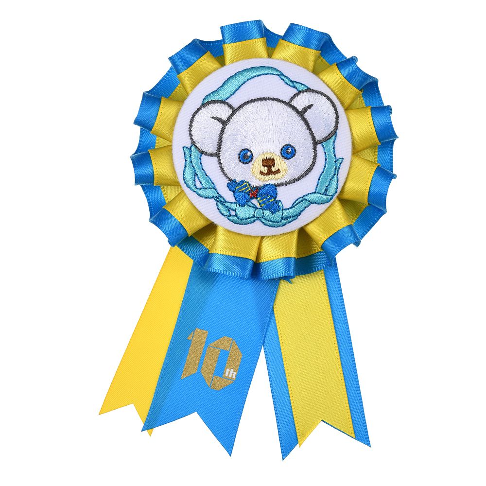 公式 ショップディズニー ユニベアシティ ホイップ ピンバッジ ロゼット Unibearsity 10th Anniversary