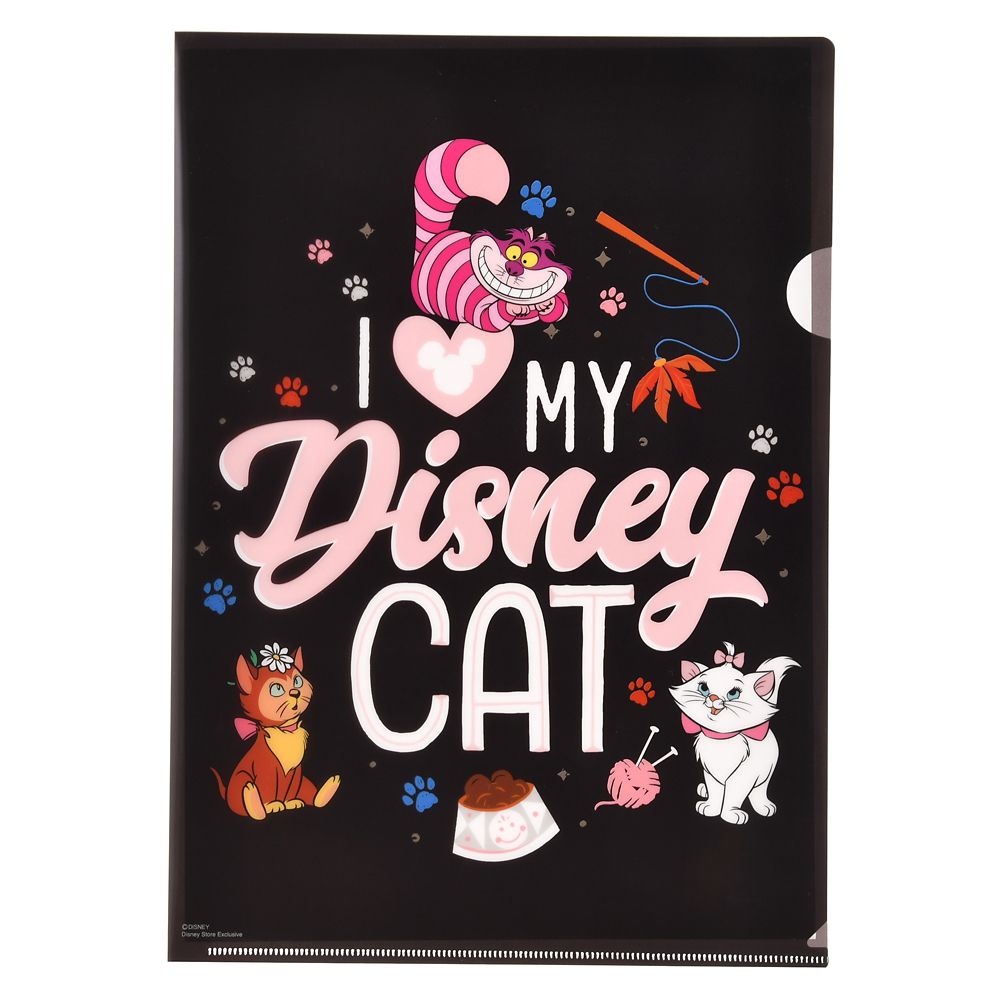 公式 ショップディズニー ディズニーキャラクター クリアファイル I Love My Disney Cat