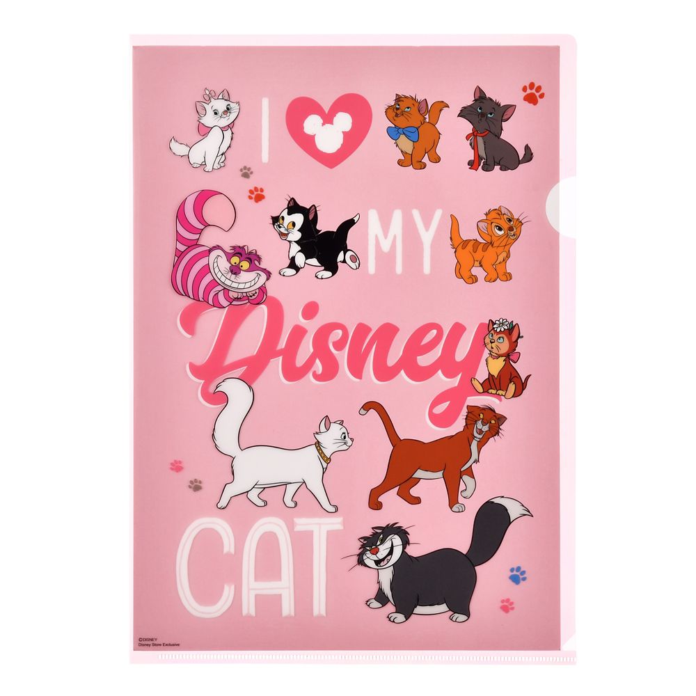 公式 ショップディズニー ディズニーキャラクター クリアファイル I Love My Disney Cat