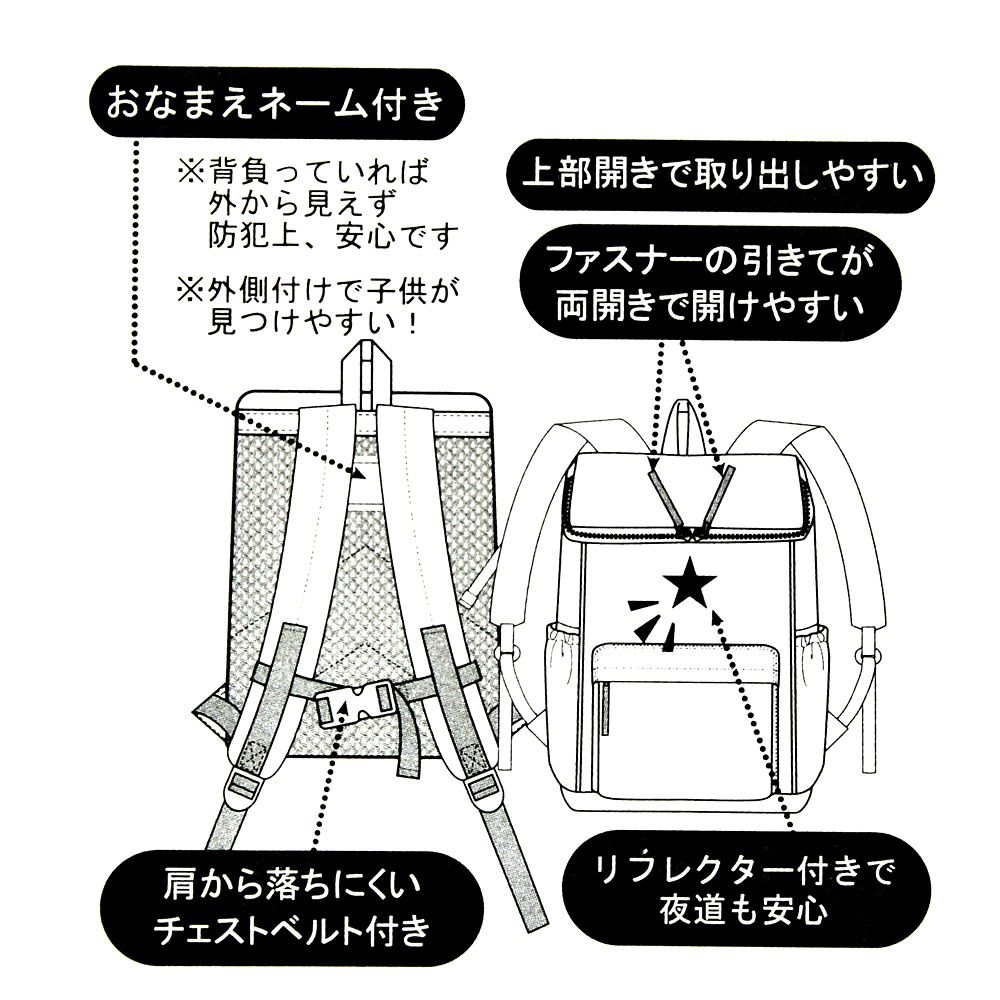 公式 ショップディズニー ディズニープリンセス リュックサック バックパック ネオンロゴ Back To School
