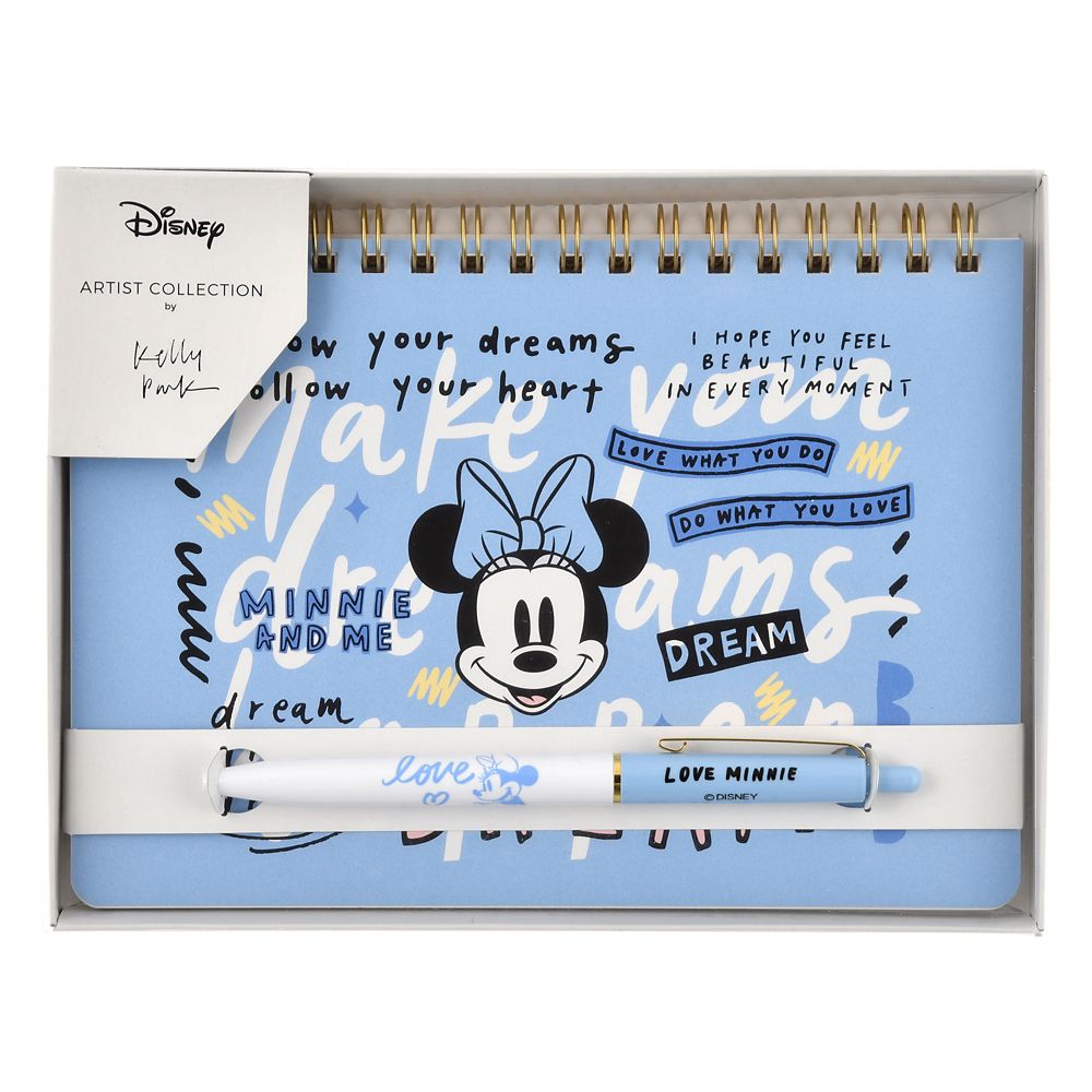 公式 ショップディズニー ミニー ボールペン ノート セット Disney Artist Collection By Kelly Park