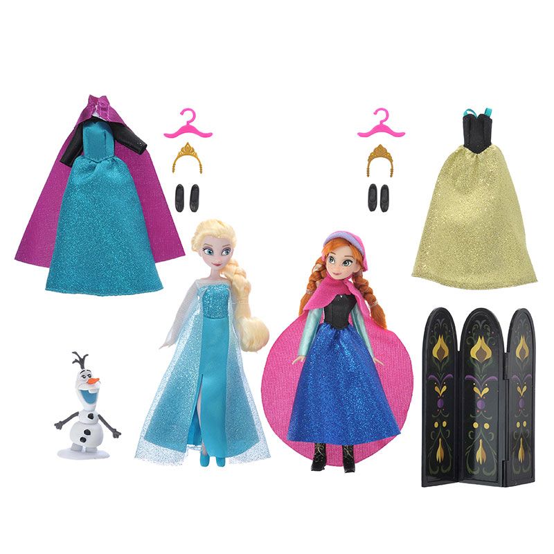 公式 ショップディズニー 送料無料 ディズニー ワードローブフィギュアセット アナと雪の女王