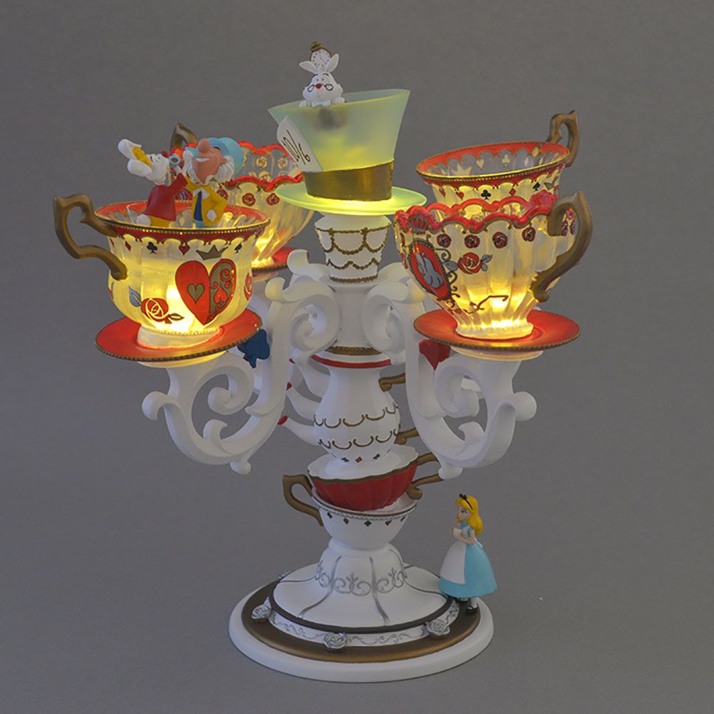 ディズニーストア 不思議の国のアリス Ledライト 不思議の国のアリス マッド ティーパーティ 置物 匿名配送 Chateaujoliet Com